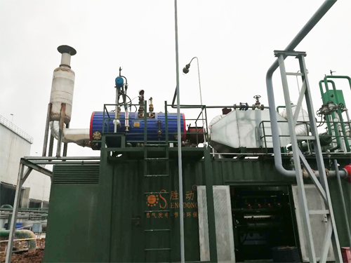 600KW發(fā)電機(jī)組余熱鍋爐項目現(xiàn)場